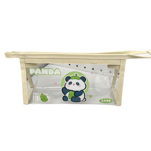 Panda Family PVC Clear Waterproof Stationery and Cosmetic Storage Bag SN263