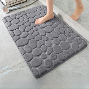 Bathroom Door Mat Anti-Slip Quick Dry Floor Rug Toilet Entrance Mat Water Absorbent Rug for Bathroom And Washroom