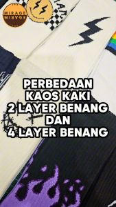 Kaos Kaki Oldschool - Kaos Kaki Skate Cactus Navy - 4LAYER BENANG - C75