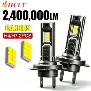 H7 H4 LED Headlight 2400000LM CANBUS Lights High Low Beam Ultra Lamp 6000K Wireless Plug And Play Led Headlamp 7035 CSP CHIPS