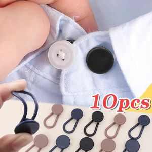 10PCS Simple Portable Multipurpose Silicone Expansion Button 15mm-18mm Flexible Stretching Pant Waist Size Adjustment Extender Buckles