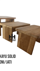 Kursi Jongkok Kayu & Kursi Dingklik Kayu Ukuran 30x20x20cm