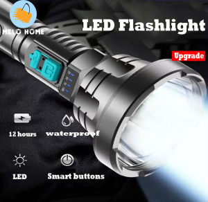Melo home Super Bright Zoom LED Flashlight Rechargeabl Waterproof Outdoor Heavy Duty Rechargeable Flashlight