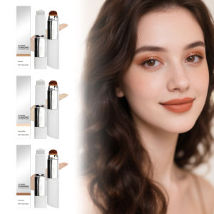 Two-in-One Color-Changing Foundation Stick Long Lasting Lightweight Natural Makeup Fresh and Non-greasy Full Coverage Makeup 13g