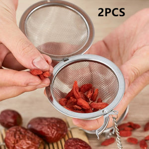 Sphere Shape Spice Tea Strainer Tea infuser Tea With Chain Stainless Steel Mesh Ball Tea Coffee Filter Basket Infuser Toolsw ﻿