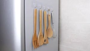 Magic Hook ตะขอสูญญากาศ อเนกประสงค์ ติดผนัง ติดกําแพง ติดเพดาน (4ชิ้น)