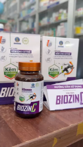 Viên KẼM BIOZIN C hộp 30 viên giúp bổ sung kẽm cho cơ thể giúp tăng sức đề kháng.