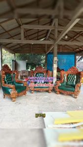 Sofa Ruang Tamu Mewah Ukir Elegan Jati 3211 Jumbo Furniture Jepara Terbaru 2025