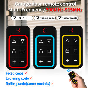 Garage Door Remote Control Duplicator 300MHz-915MHz Multi-Frequency Code Grabber Clone Gate Key Fob Command Hand Transmitter
