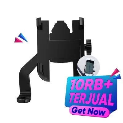 [SR] Holder Hp Motor Stang HM 12 / Holder Sepeda Motor Stang 360° Depree Rotation / HOLDER HP MOTOR SPION BESI C2 SH 3106 ALUMINIUM
