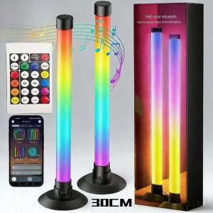 Thanh Đèn LED RGB USB Cho Đèn Nền TV Thông Minh Đồng Bộ Nhạc Đèn Tạo Không Khí Với Điều Khiển Từ Xa Bằng Ứng Dụng Bóng Đèn LED Độc Đáo Dành Cho Phòng Chơi Game Phòng Ngủ