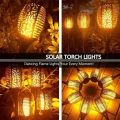 4/2/1Pcs Solar Flame Lights Torch Flickering Light Waterproof Garden Decoration Outdoor Lawn Tiki Led Path Yard Patio Floor Lamp. 