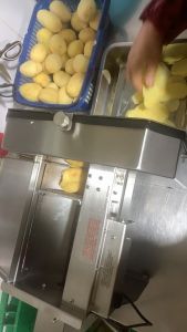 SUKINBO Meat slicer machine electric 2 in 1 Automatic + Manual Slicer Commercial Stainless Steel Electric Fruits Vegetables Slicer Cutter Food Chopper Shredder Potato Slicer 土豆切片机