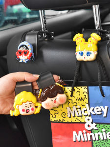 Kẹp Ghế Xe Hơi Đa Năng Túi Đựng Đồ Dễ Thương Hoạt Hình Đồ Dùng Nội Thất Xe Hơi Kẹp Đệm Ghế Trước Và Sau Chất Liệu ABS