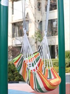 Hammocks เก้าอี้เปลญวน เปลชิงช้า ด้วยสองหมอนอิง เก้าอี้แขวนในห้องนอน หนังเปลชิง OT0121