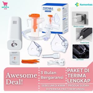 Imporin Aja Alat Uap Asma Dewasa Anak Praktis | Nebulizer Portable USB Elektrik Mode Bisa Diatur