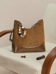 Josiny | Retro Matte Brown Tote Bag
