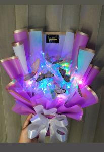 Ready buket wisuda/Buket kupu kupu LED/ buket butterfly 10 pcs