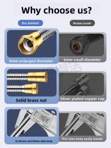 CAJE | Copper Anti-Burst Pressure-Boosting High-Flow Shower Hose