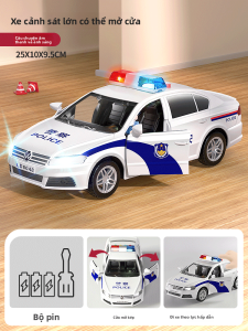 Xe Cứu Hỏa Lớn Bằng Kim Loại Cho Trẻ Em Xe Cảnh Sát Xe Đặc Công Xe 4WD Xe Đồ Chơi Mô Hình Cho Bé Trai Từ 3-14 Tuổi