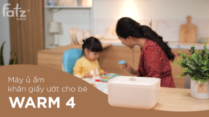 Máy làm ấm khăn ướt cho bé máy ủ ấm khăn giấy ướt FATZ BABY Warm 4 FB7010SL làm nóng 3 chiều