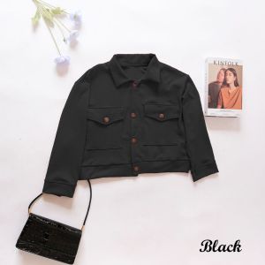 Lucia Outer Jaket Atasan Wanita Waffle Knit