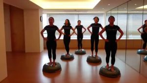 HTD Sport Bosu Ball Balance Step Trainer: Alat Olahraga Gym & Yoga Terbaik