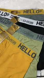 Paket mulai 4 pcs 40 ribuan Celana Dalam Boxer Pria Cd Cowok Laki-laki Motif Daleman Underware Bahan Lembut Nyaman murah Fashion Men Hello