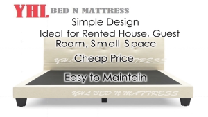 YHL Faux Leather Divan Bed / Bedframe (Available In 4 Sizes)