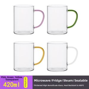 MOLIDA | Shatterproof Heat Resistant Glass Mugs