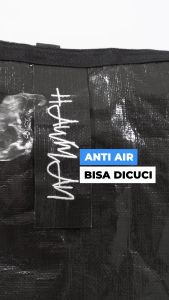 TOTEBAG FASHION HAWMAN BLACK WATERPROOF