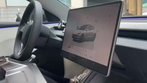 For Tesla Model 3 Y Highland Juniper 2021-2025 Hidden Screen Storage Magnetic Opening And Closing Hidden Large Space Storage Box