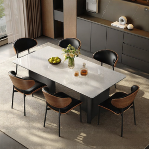 FPS FANPOSEN | New White Crystal Luxury Italian Rectangular Dining Table