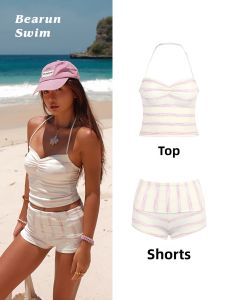 Striped Womens Swimwear Set