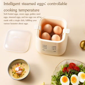 Smart multi-functional mini breakfast machine egg cooker electric birds nest maker dry-burn protection automatic power-off egg cooker portable steamer a must-have for home use.