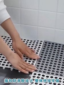 Bathroom Anti-Slip Kitchen Toilet Anti-Slip Mat Mat Household Toilet Shower Room Floor Waterproof Tiles 30 cm 30cm TPE Mat