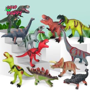 FENAFE【♥️BEST♥️】Mainan dinosaurus karet / Mainan dinosaurus besar / Mainan dino saurus karet Mainan Dinosaurus Model Toy Big Size Tyrannosaurus Rex Soft Puppets Velociraptor Jurassic Worlds Park Shark Dinosaur Toys for Kids
