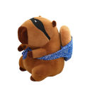 25cm God Thief Capybara Baguette Backpack Plush Toy Funny Stuffed Capybara Stuffed Doll Perfect Birthday Holiday Gift for Kids. 