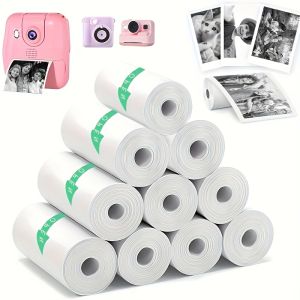 10Rolls Mini Thermal Printer Sticker Paper Self-Adhesive 57x25m Compatible with Most Mini Printers And Instant Kid Print Cameras