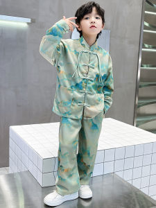 Childrens Hanfu Spring Autumn Style Long Sleeve Performance Outfit Boys Traditional Chinese Tang Costume Trendy Brand Clothing