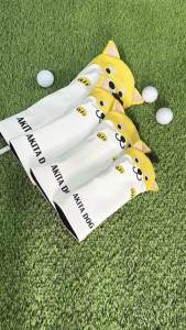 Golf Club Headcovers Set Dog Cartoon Animal Driver Fairway Wood Hybrid Lovely Design Golf Accessories