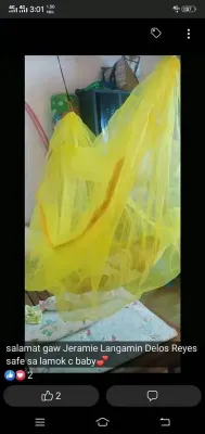 MOSQUITO NET DUYAN FOR BABY DOUBLE SIZE WITH ZIPPER SAFE TO YOURE BABYS 0months up to 4 years old can use