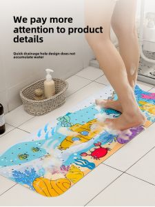 Cartoon Bathroom Anti-Slip Mat Bathtub Shower Floor Rug Eco-Friendly Non-Slip Pad for Children And Pregnant Women Toilet Mat