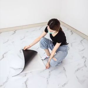 45X45CM Vinyl tiles Floor Stickers Self Adhesive waterproof PVC Marble Removable Design Wear-resistant Home Decor