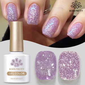 BORN PRETTY 1 Bottle 10ml Carat Mirage Reflective Glitter Gel Polish ultra Shine Soak Off UV Gel Nail Art Varnish