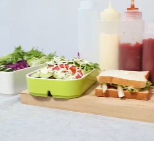 Buyhouse Plastic Condiment ketchup Squeezer Bottles Kitchen Mustard Dispensers Kitchen Accessories Gadgets