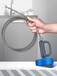 GOUงูเหล็ก 10 เมตร ใช้กับสว่าน ลดปัญหาท่อระบายน้ำ ชนิดมือหมุน