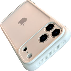DAIMANG | Anti-drop Anti-fingerprint Heat Dissipation Breathable Leather-like Case for iPhone 17 Pro Max Antique White