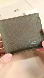 C by camel active Nylon Bi Fold Wallet 8 Card Slots with Detachable Card Holder -Olive SW6801NL6#OLV