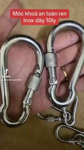 móc carabiner 8ly 10ly tải trọng cao leo núi móc võng . móc gym đa năng